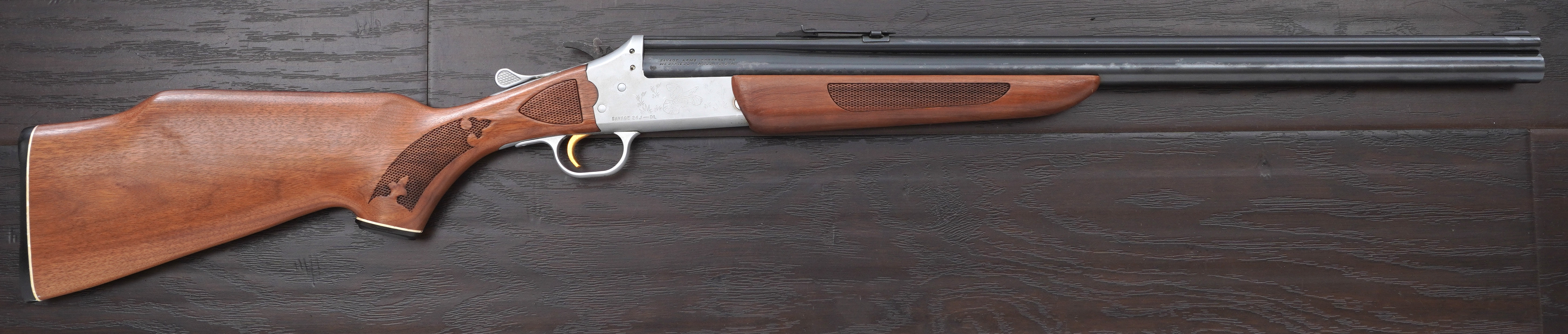 Savage Model 24J-DL Over/Under Combination Gun, 20 Gauge/.22 mag-img-0