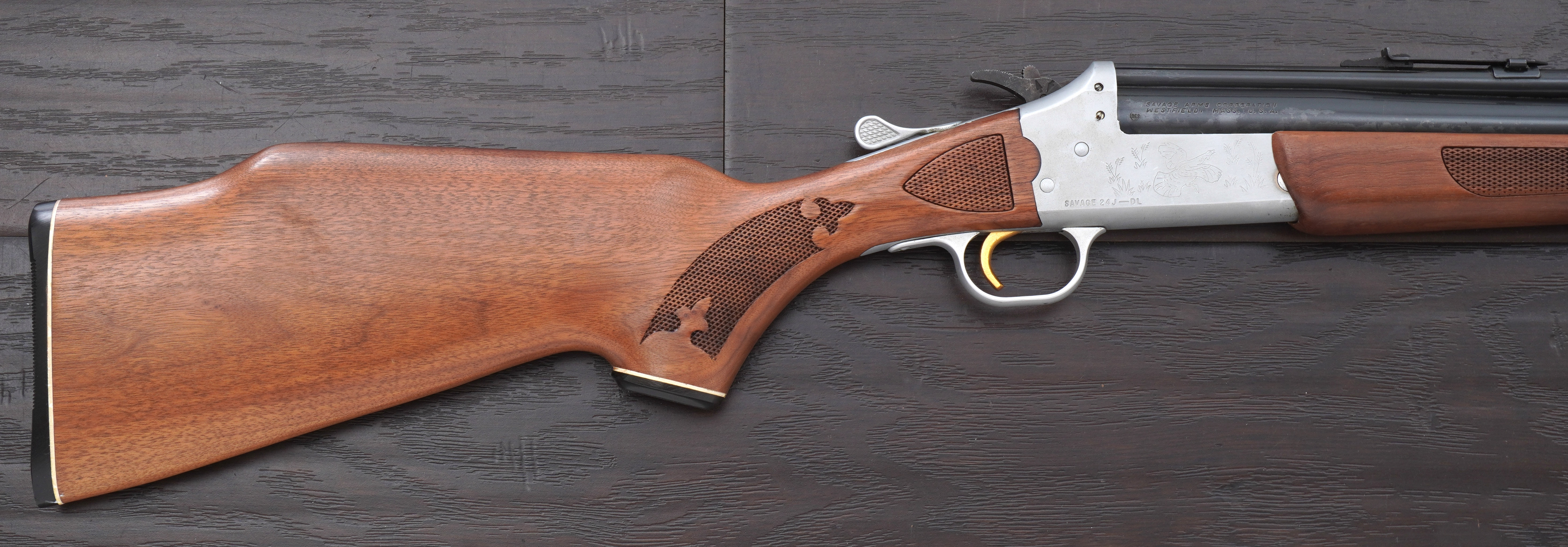 Savage Model 24J-DL Over/Under Combination Gun, 20 Gauge/.22 mag-img-1