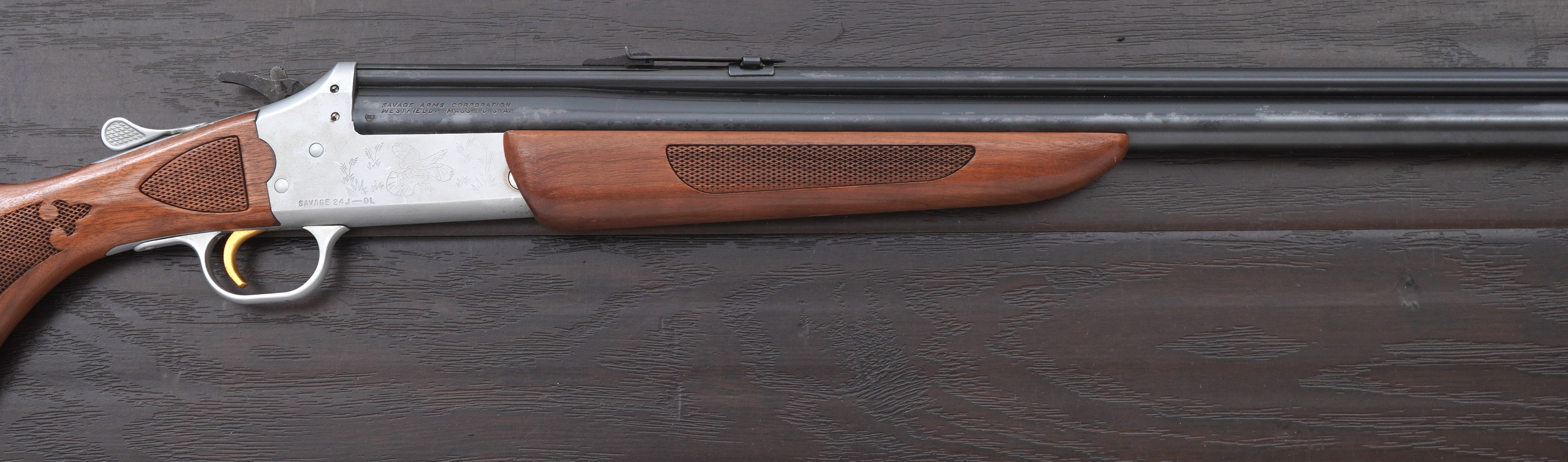 Savage Model 24J-DL Over/Under Combination Gun, 20 Gauge/.22 mag-img-2