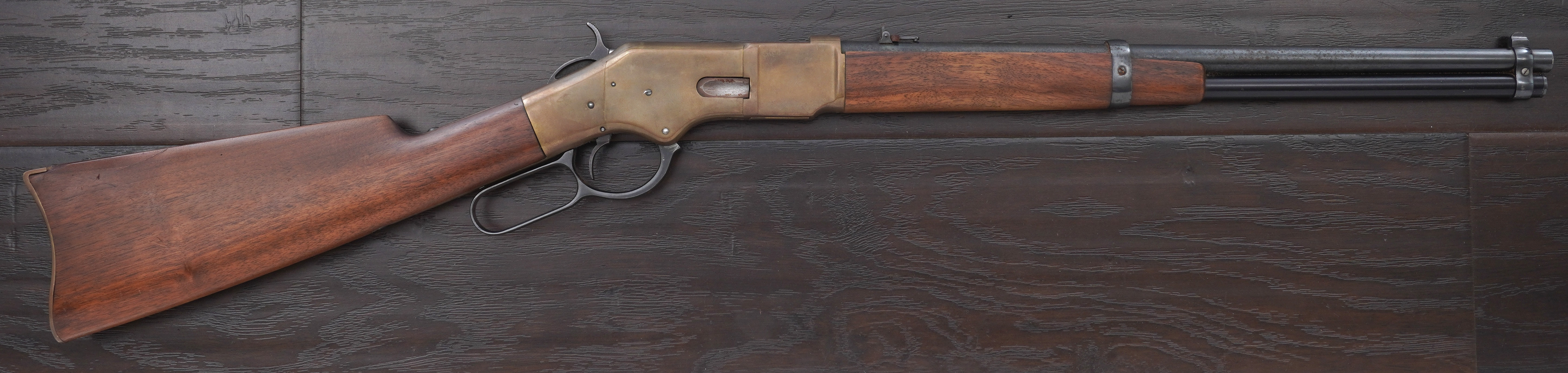 Early Uberti Model 1866 Yellowboy Lever Action Carbine, .38 Special-img-0