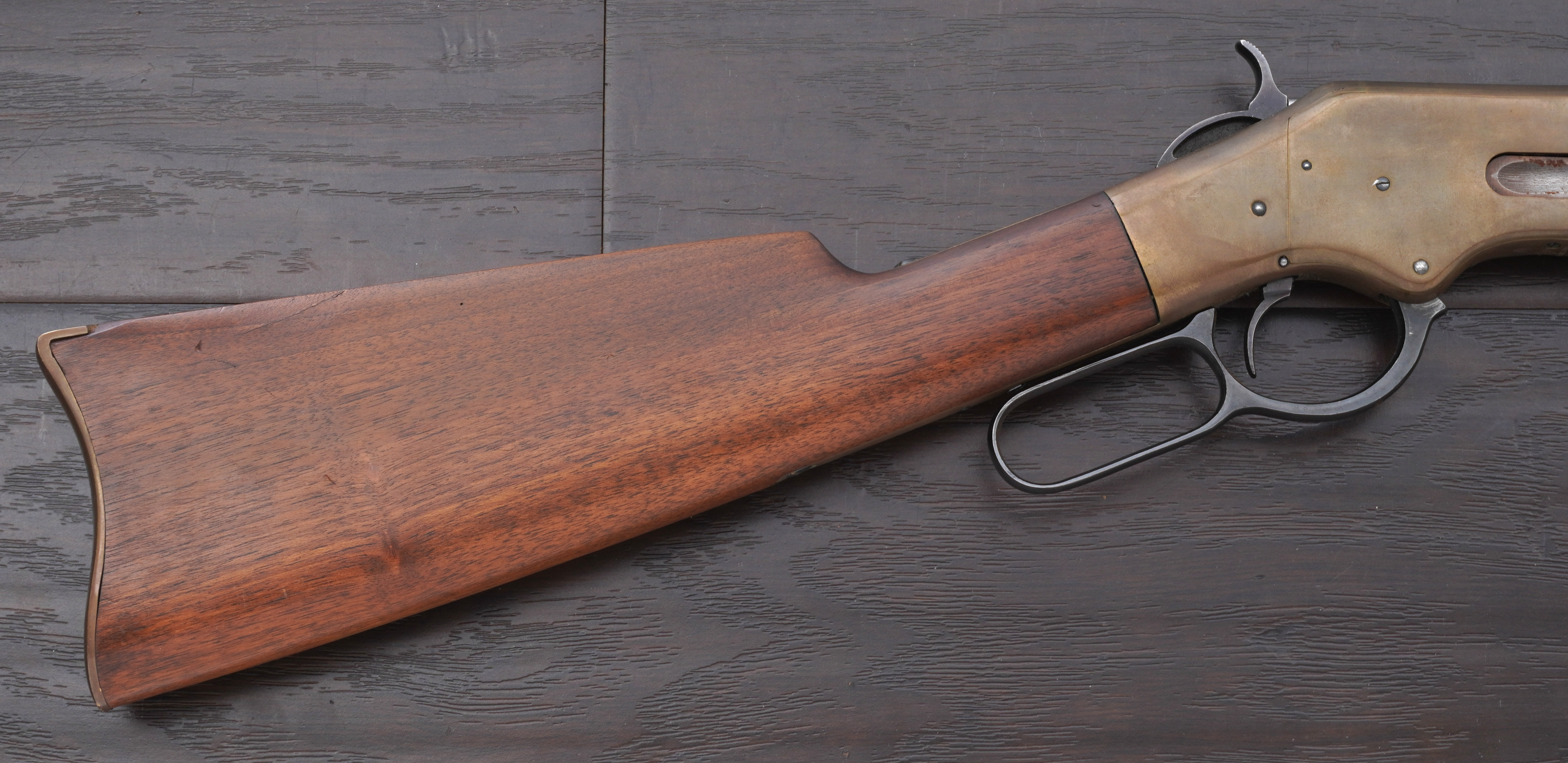 Early Uberti Model 1866 Yellowboy Lever Action Carbine, .38 Special-img-1