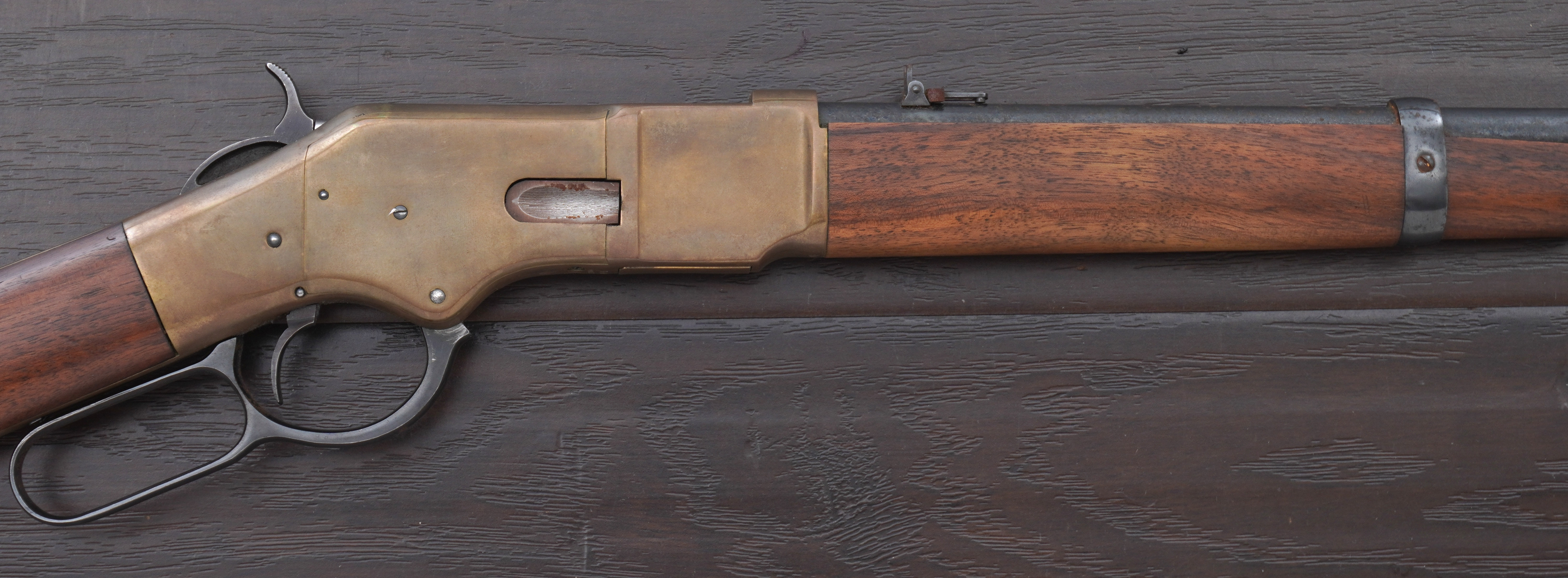 Early Uberti Model 1866 Yellowboy Lever Action Carbine, .38 Special-img-2