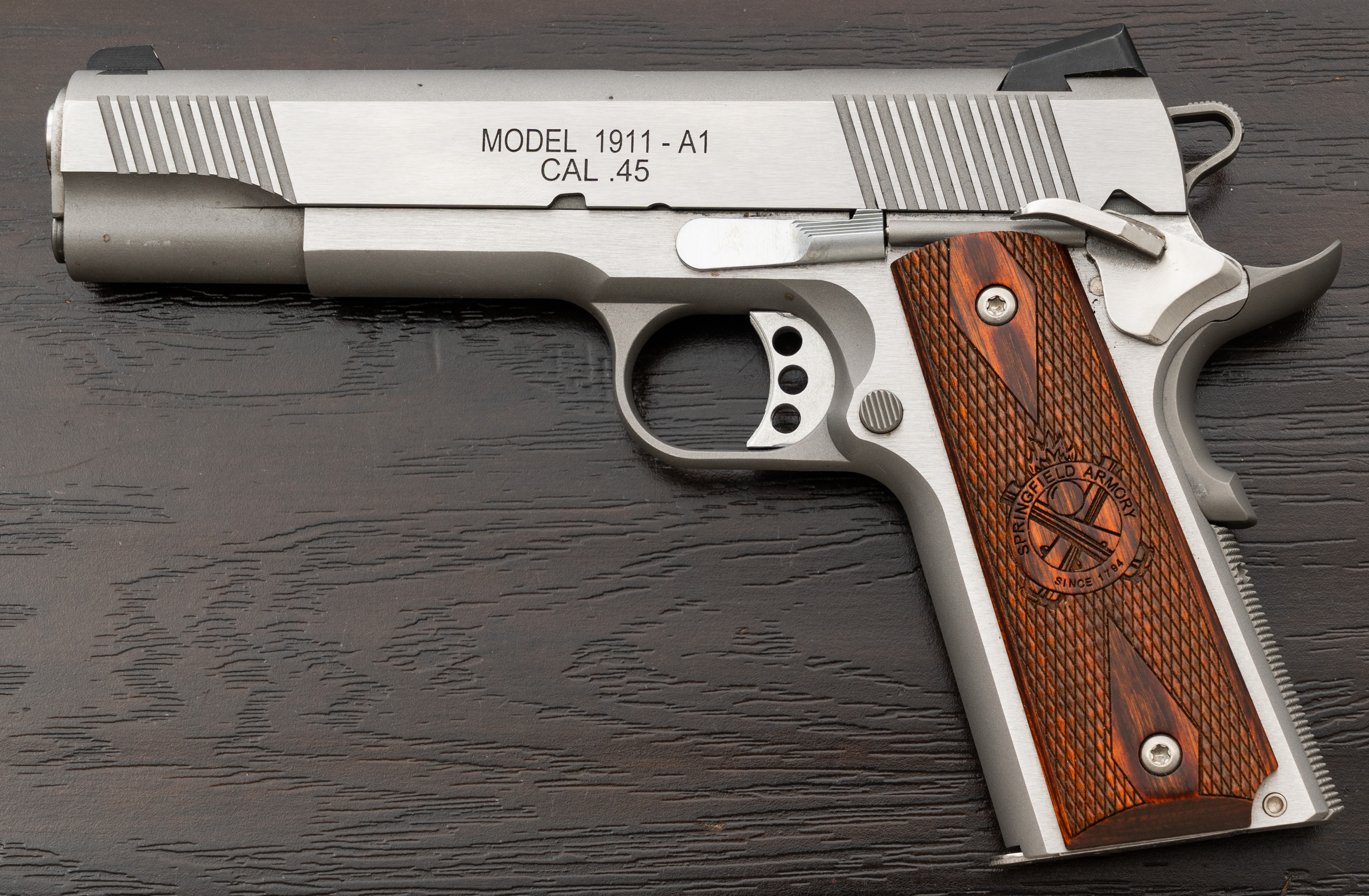 Springfield Armory 1911-A1 Semi-Auto Pistol, .45, SS, PX9151LCA, CA OK-img-1