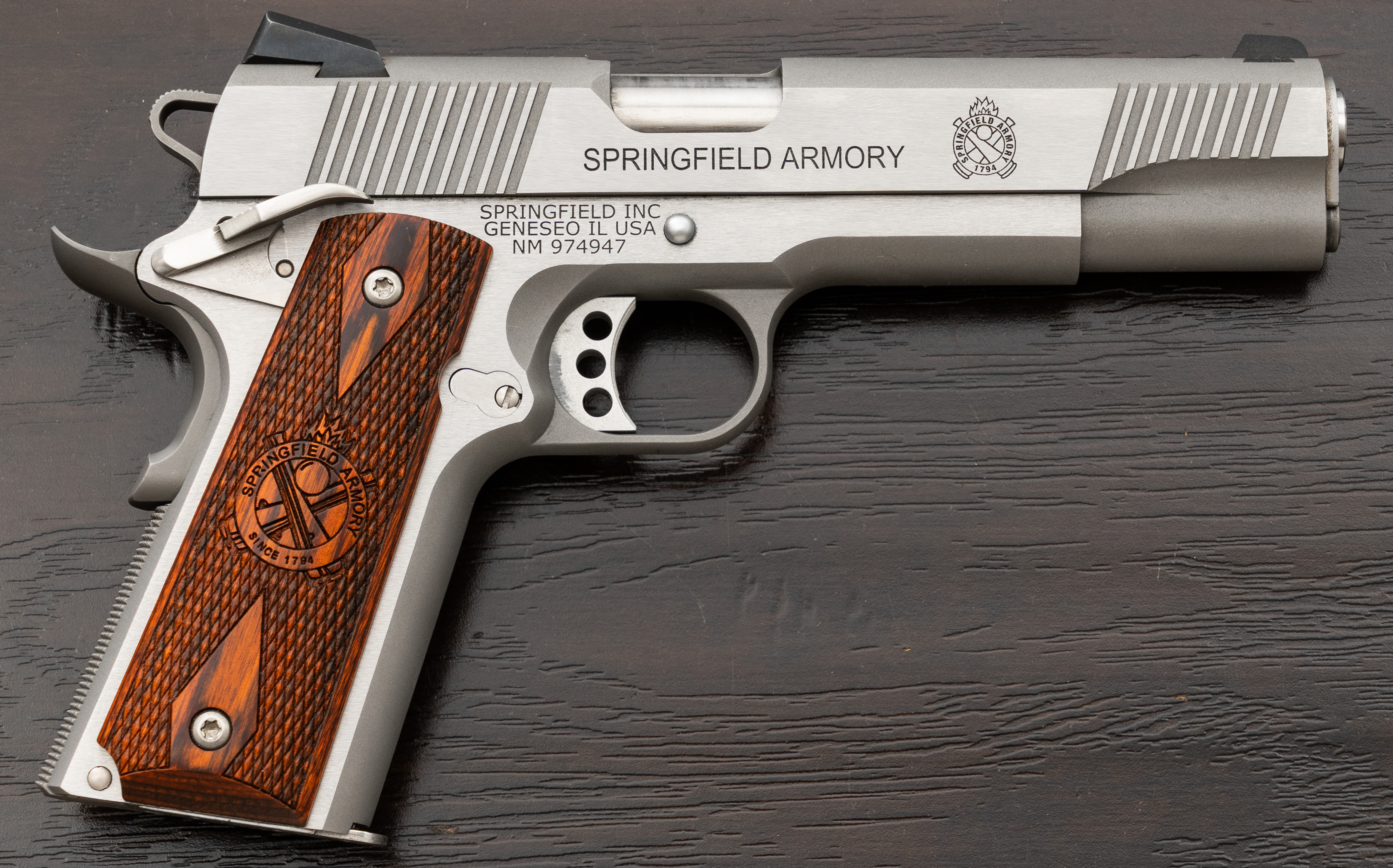 Springfield Armory 1911-A1 Semi-Auto Pistol, .45, SS, PX9151LCA, CA OK-img-4