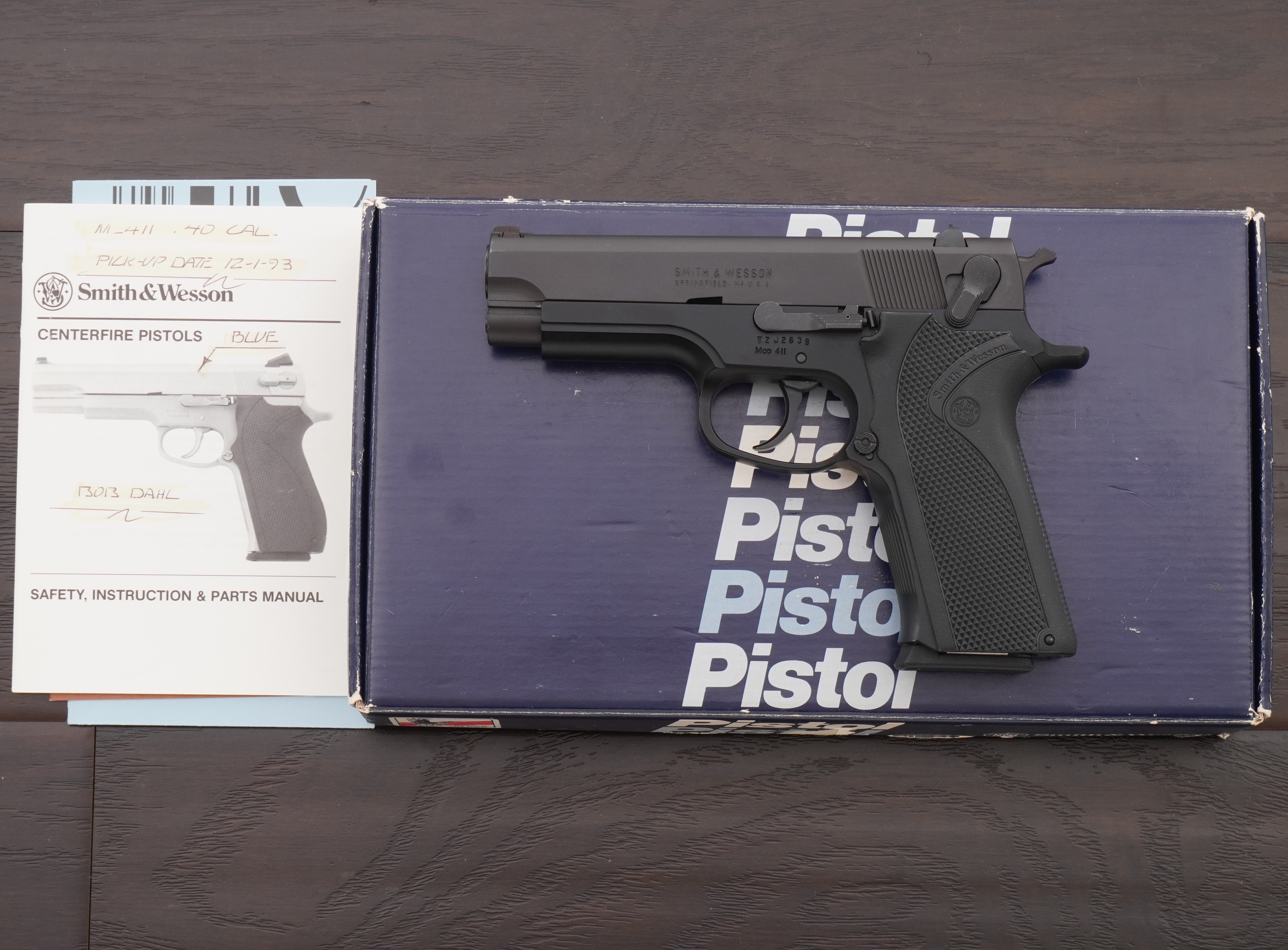 Smith & Wesson Model 411 Semi-Auto Pistol, .40 S&W, 4” Barrel, CA/PPT ...
