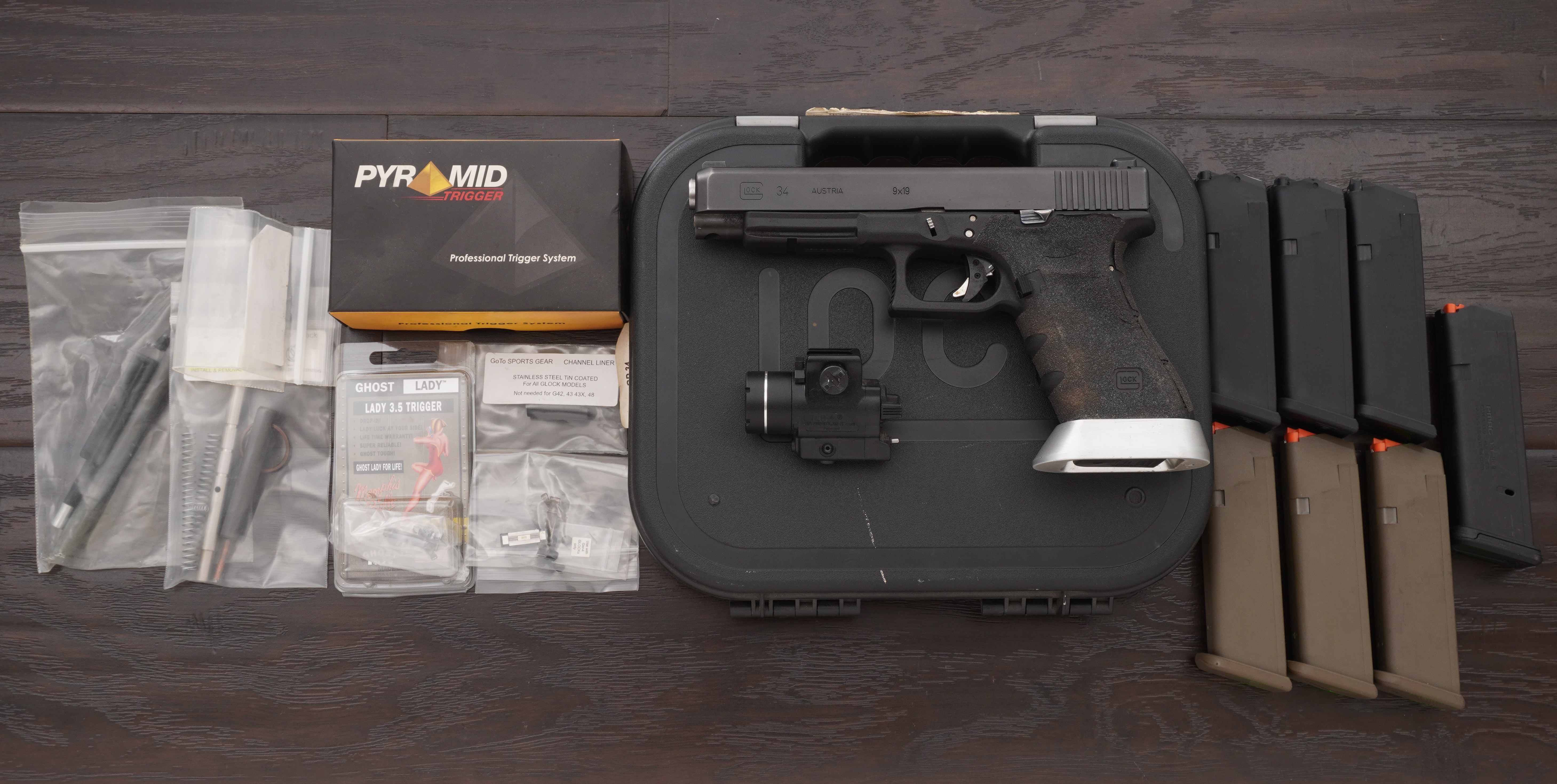 Custom Glock 34 Gen 3 Competition Pistol, 9mm, w/Extras, CA OK PPT-img-0